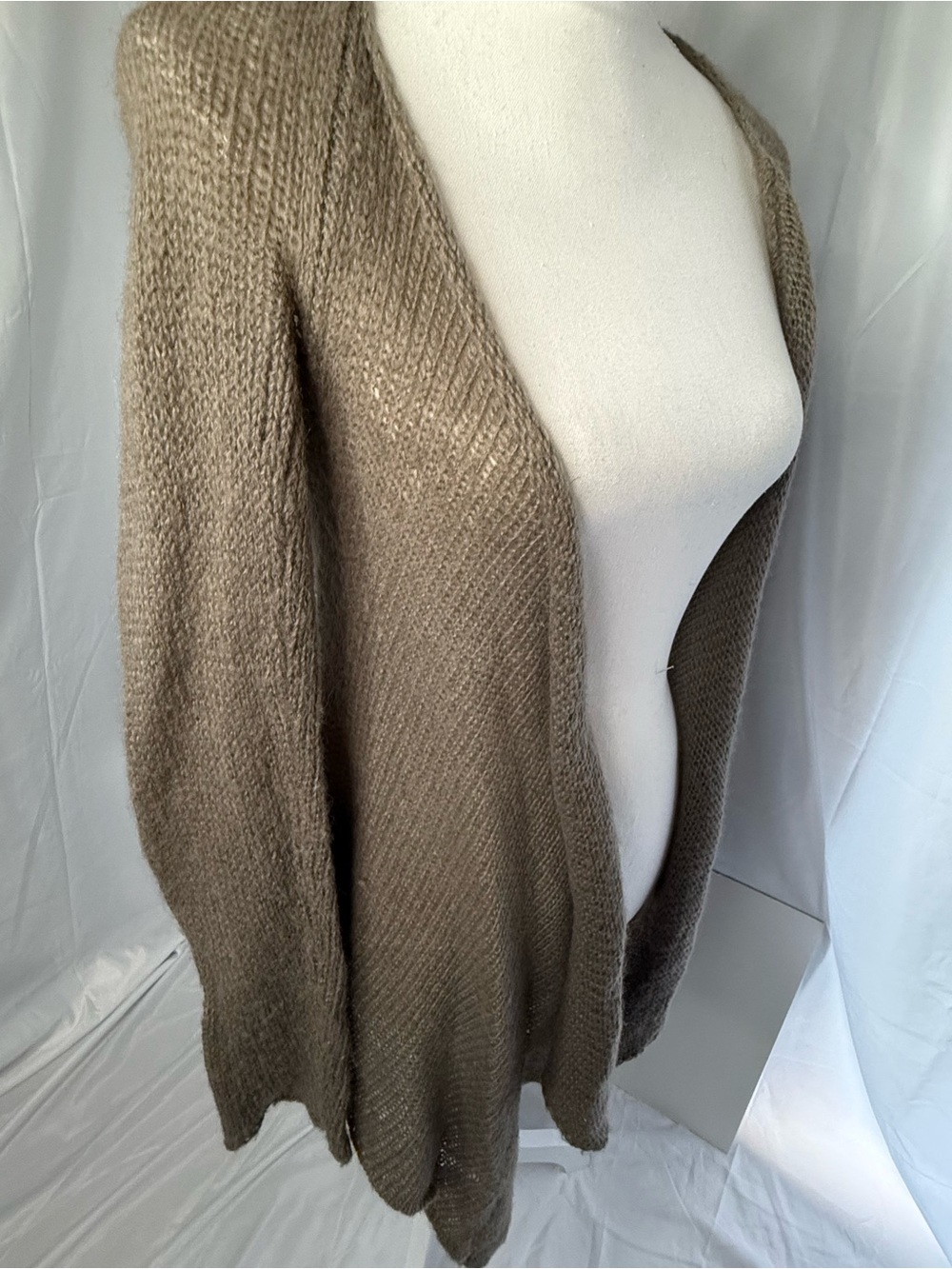 Wooden Ships Cashmere Taupe Sweater Cardigan